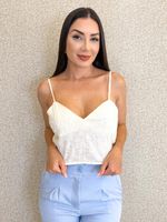 CONJUNTO CAMISA E CROPPED DE LINHO LAYER