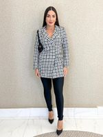 BLAZER ALONGADO PIED POULE DRAMY
