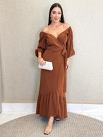 VESTIDO ENVELOPE CREPE SEDA CRISP 