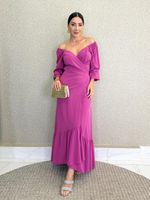 VESTIDO ENVELOPE CREPE SEDA CRISP 