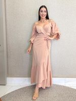 VESTIDO ENVELOPE CREPE SEDA CRISP 