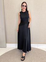 VESTIDO LONGUETE DE MOLETINHO MALVY 
