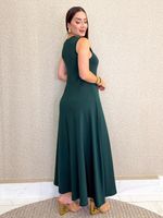 VESTIDO LONGUETE DE MOLETINHO MALVY 