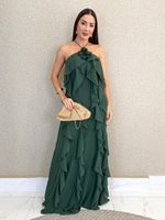 VESTIDO CREPE CHIFON CURLING