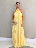 VESTIDO CREPE CHIFON CURLING