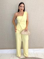CONJUNTO CALÇA E BLUSA NULA MANGA JASMINE