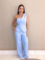 CONJUNTO CALÇA E BLUSA NULA MANGA JASMINE