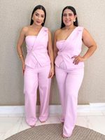 CONJUNTO CALÇA E BLUSA NULA MANGA JASMINE