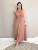 VESTIDO LONGUETE DE MOLETINHO MALVY 