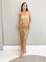 CONJUNTO CROPPED E SAIA DE PAETÊ PRISS