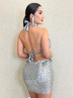VESTIDO PAETÊ GOLA BOBA BENZI