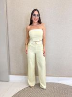 CONJUNTO CROPPED E CALÇA LORIS TWILL VENYA