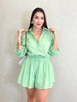 CONJUNTO CAMISA E SHORT DE VISCOLINHO CANDEL
