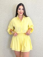 CONJUNTO CAMISA E SHORT DE VISCOLINHO CANDEL