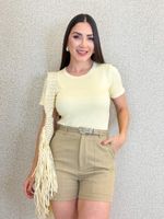 SHORT LORIS TWILL COM CINTO TILIA