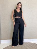 CONJUNTO CALÇA E CROPPED LORIS TWILL RENY