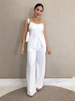 CONJUNTO CALÇA E BLUSA LORIS TWILL MADSON