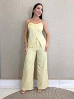 CONJUNTO CALÇA E BLUSA LORIS TWILL MADSON