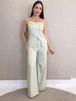 CONJUNTO CALÇA E BLUSA LORIS TWILL MADSON