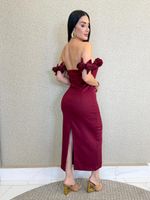 VESTIDO MIDI DE ALFAIATARIA FENIE 