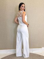 CONJUNTO CALÇA E COLETE RENDADO RAMBEL