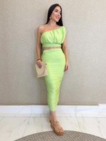 CONJUNTO CROPPED E SAIA MIDI FLUITY MANY