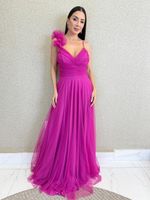 VESTIDO LONGO TULE AURORA BRIGHT  
