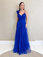 VESTIDO LONGO TULE AURORA BRIGHT  