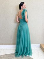 VESTIDO LONGO TULE AURORA BRIGHT  