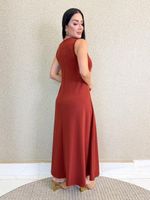VESTIDO LONGUETE DE MOLETINHO MALVY 