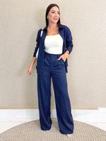 CONJUNTO CALÇA E CAMISA LISTRADO LORIS TWILL JESSY