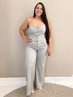 CONJUNTO CALÇA E CROPPED TOMARA QUE CAIA CINDY 