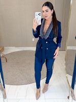 BLAZER SARJA ALONGADO DE STRASS SINFA 