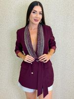 BLAZER SARJA ALONGADO DE STRASS SINFA 