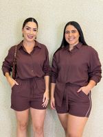 CONJUNTO CAMISA E SHORT DE LINHO BUNNY