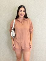 CONJUNTO CAMISA E SHORT DE LINHO BUNNY