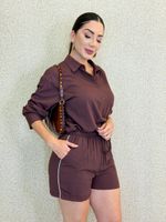 CONJUNTO CAMISA E SHORT DE LINHO BUNNY