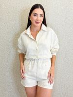 CONJUNTO SHORT E CAMISA LISTRADO OZZY