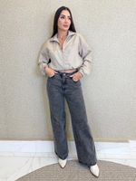 CALÇA WIDE LEG COM BRILHO WISES