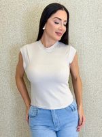 BLUSA BÁSICA CANELADA MINETTE