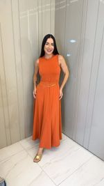 VESTIDO LONGUETE DE MOLETINHO MALVY 