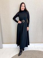 VESTIDO LONGUETE DE MOLETINHO MALVY 