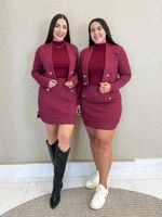 CONJUNTO MINI BLAZER E SAIA DE TRICÔ LUANDA