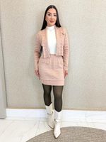 CONJUNTO MINI BLAZER E SAIA DE TRICÔ LUANDA