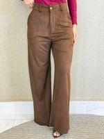 CALÇA PANTALONA DE SUEDE TARSILIA
