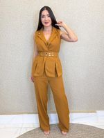 CONJUNTO COLETE E CALÇA LORIS TWILL WILVER