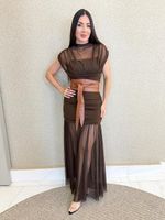 VESTIDO LONGO DE TULE FAIRY