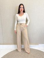 CALÇA PANTALONA ALFAIATARIA GABARDINE GAMBER