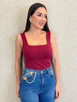 BLUSA POLIAMIDA GOLA QUADRADA MIRNA