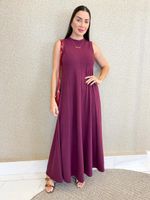 VESTIDO LONGUETE DE MOLETINHO MALVY 